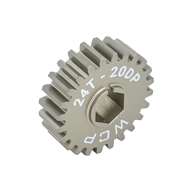 24t Aluminum Spur Gear (20 DP, 3/8" Hex Bore)