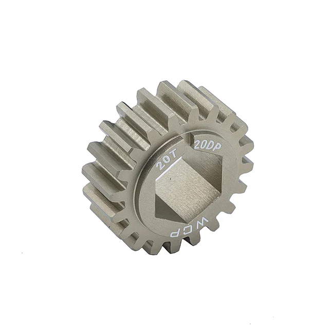 20t Aluminum Spur Gear (20 DP, 1/2" Hex Bore)