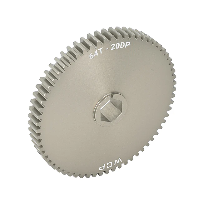 64t Aluminum Spur Gear (20 DP, 1/2" Hex Bore)