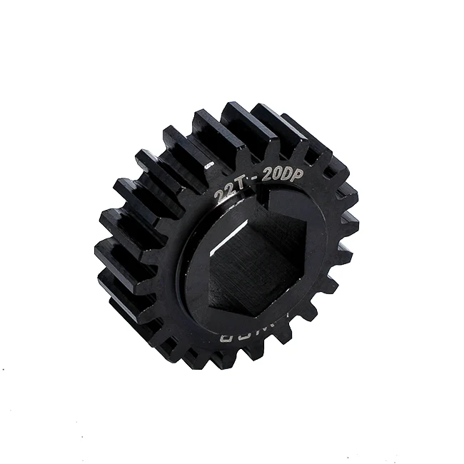 22t Steel Spur Gear (20 DP, 1/2" Hex Bore)