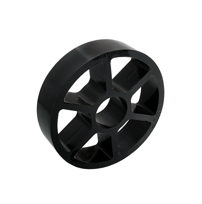 4" OD x 1" Wide 6 Spoke Straight Flex Wheel (1-1/4" Round Stretch, 30A)