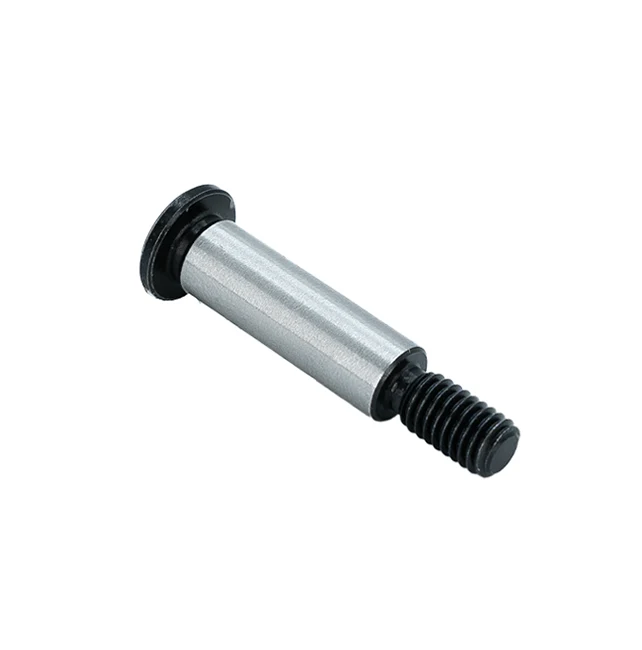 #10-32 x 23/32" L Shoulder Bolt x 1/4" Round (Steel, Ultra Low Profile) (2-Pack)